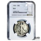 1921 Walking Liberty Half Dollar NGC G6