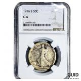 1916-S Walking Liberty Half Dollar NGC G4
