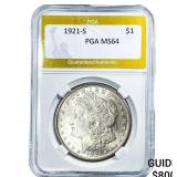 1921-S Morgan Silver Dollar PGA MS64