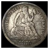 1876-CC Silver Seated Liberty Dime LIGHTLY CIRCULA