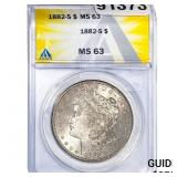 1882-S Morgan Silver Dollar ANACS MS63