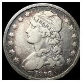 1838 Capped Bust Silver Quarter ABOUT UNCIRCULATED