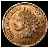 1901 Indian Head Cent CLOSELY UNCIRCULATED