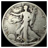 1920-D Silver Walking Liberty Half Dollar LIGHTLY