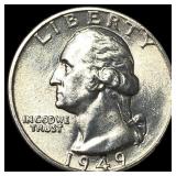 1949 Silver Washington Quarter UNCIRCULATED