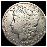 1893-CC Silver Morgan Dollar LIGHTLY CIRCULATED