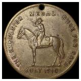 1910 Excelsior Shoe Company Good Luck Token