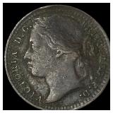 1884 Great Britain Bronze 1/3 Farthing