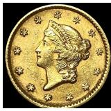 1851 Gold $1 Type 1 CLOSELY UNCIRCULATED