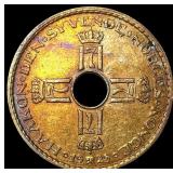 1925 Norway Copper Nickel 1 Krone