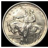 1925 Stone Mountain Silver Half Dollar CHOICE AU
