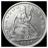 1856-O Silver Seated Liberty Half Dollar  UNCIRCU