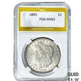 1899 Morgan Silver Dollar PGA MS63