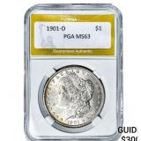 1901-O Morgan Silver Dollar PGA MS63