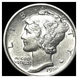 1920 Mercury Dime CHOICE AU
