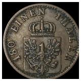 1871B German States Prussia Copper 2 Pfennig