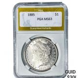1885 Morgan Silver Dollar PGA MS63