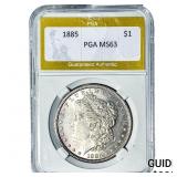 1885 Morgan Silver Dollar PGA MS63