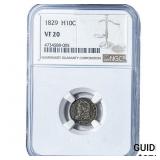 1829 Capped Bust Half Dime NGC VF20