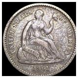 1861 Seated Liberty Half Dime LIGHTLY CIRCULATED