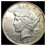 1927-S Silver Peace Dollar CLOSELY UNCIRCULATED
