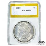 1880 Morgan Silver Dollar PGA MS64