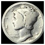 1920-D Silver Mercury Dime NICELY CIRCULATED