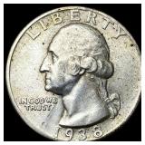 1938-S Silver Washington Quarter CLOSELY  UNCIRCU