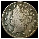 1912-S Liberty Head Nickel LIGHTLY CIRCULATED