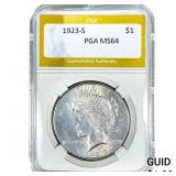 1923-S Silver Peace Dollar PGA MS64