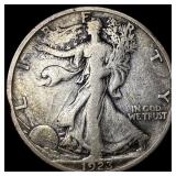 1923-S Silver Walking Liberty Half Dollar  LIGHTL