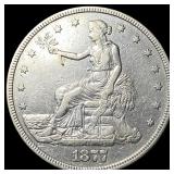 1877 Silver Trade Dollar CLOSELY UNCIRCULATED
