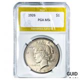 1926 Silver Peace Dollar PGA MS63