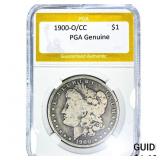 1900-O/CC Morgan Silver Dollar PGA Genuine