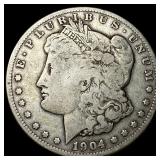 1904-S Silver Morgan Dollar LIGHTLY CIRCULATED