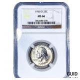 1960-D Washington Silver Quarter NGC MS66
