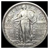 1917 Type 1 Standing Liberty Quarter NEARLY UNCIRC