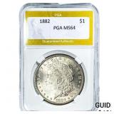 1882 Morgan Silver Dollar PGA MS64