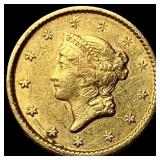 1851-C Gold $1 Liberty Head CLOSELY UNCIRCULATED