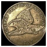1857 Flying Eagle Cent NEARLY UNCIRCULATED