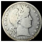 1895-O Silver Barber Half Dollar LIGHTLY CIRCULATE