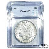 1902 Morgan Silver Dollar ICG AU58