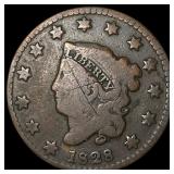1828 Coronet Head Large Cent NICELY CIRCULATED