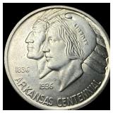 1935 Arkansas Centennial Silver Half Dollar CHOICE
