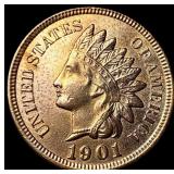 1901 Indian Head Cent CLOSELY UNCIRCULATED