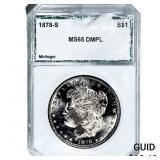 1878-S Morgan Silver Dollar PCI MS65 DMPL