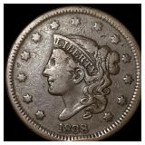 1838 Coronet Head Large Cent LIGHTLY CIRCULATED