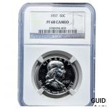 1957 Franklin Half Dollar NGC PF68 Cameo