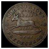 1837 Hard Times Token "Illustrious Predecessor"