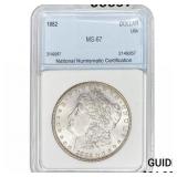 1882 Morgan Silver Dollar NNC MS67
